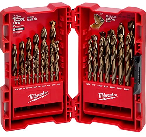 Milwaukee Red Helix Cobalt Drill Bit Set