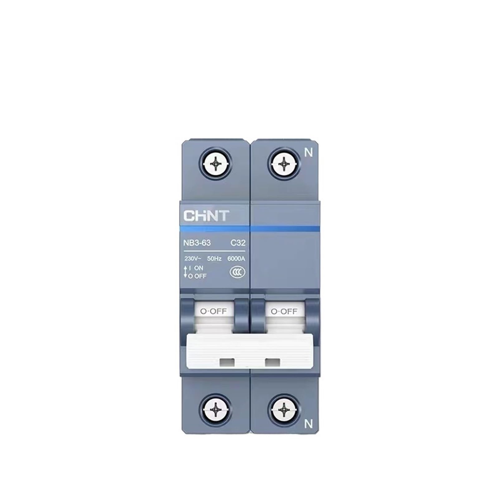 Disjoncteur miniature NB3 rail DIN protection circuit électrique AC 230V 400V 5 pièces