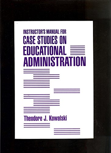 Instructor's manual for case studies on educati... 0801303885 Book Cover
