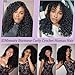 Human Crochet Hair for Black Women 16 Inch Burmese Curly Bundles Human Hair Pre-separated 40 Strands 50g Invisible Miracle Knots Feather Crochet Human Hair Extensions Natural Black 1B#