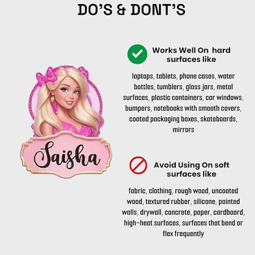 Image of UV DTF Sticker Set - Animals Theme Sticker Labels - Pack of 31 Premium Glossy Waterproof Stickers | Raised Embossed Finish | for Phone, Laptop, Bottle, Lunch Box (Princess Theme Sticker)