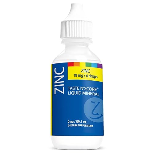 Suplemento mineral iónico líquido de zinc Taste N' Score 100% puro 18 mg 118 porciones