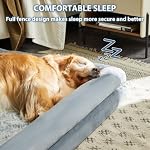 BFPETHOME Orthopedic Dog Beds for Large Dogs, Extra Large Waterproof Dog Couch with Removable Washable Cover & Anti-Slip Bottom, XL Dog Crate Bed with Sides