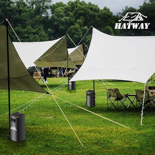 Hatway Canopy Water Weight Bag,220 LBS Water Tent Weights Set of 4 Leg Weights for Pop Up CanopyGazebo,Canopies,Tent-4 * 25L-Black
