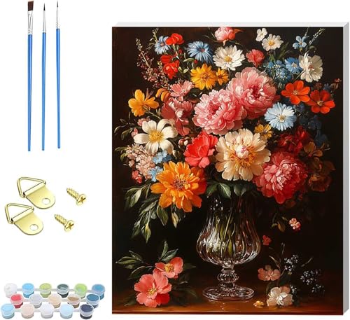 Peinture numero paysage kit complet adulte diy canevas 30x40cm