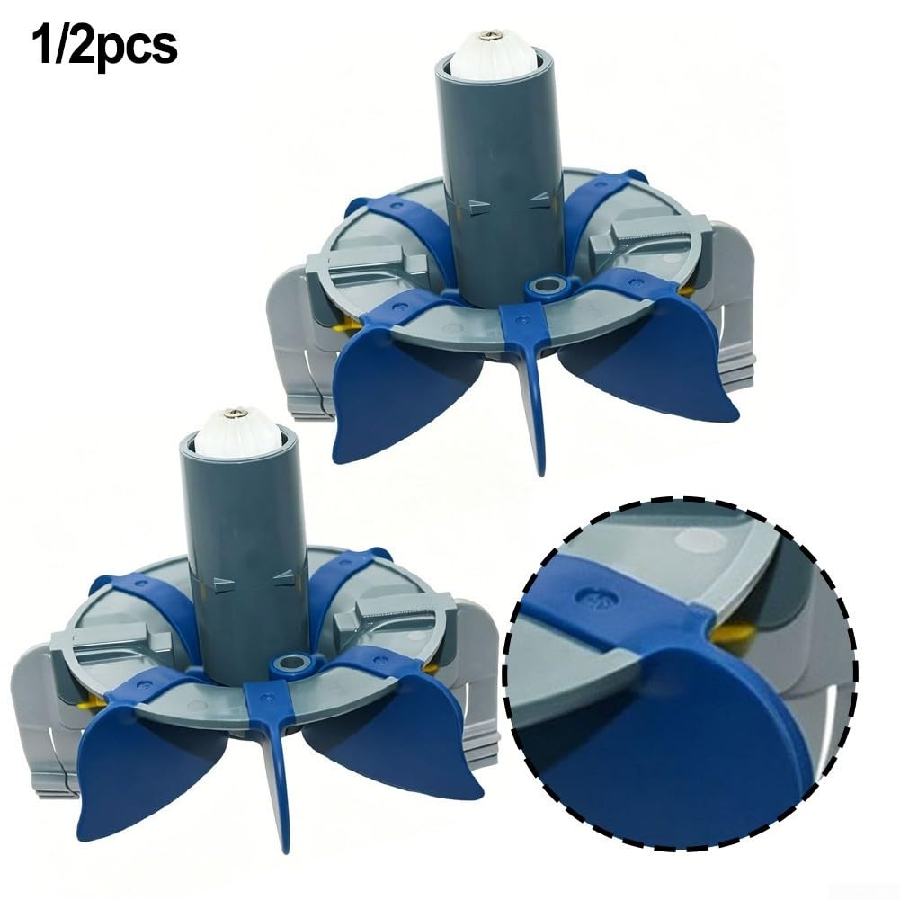 NexRen Conjunto de turbina ciclónica R0714300 para limpiadores de piscinas MX6 MX8, kit de cepillo giratorio mejorado con ABS resistente al desgaste, parte de eliminación de desechos altos (2 piezas)