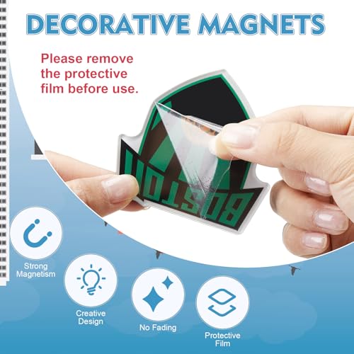 Set de 12 imanes decorativos para refrigerador Boston miniatura 2