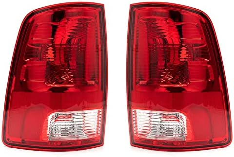 MiKaFex Passenger Driver Side Tail Light Compatible With 2009-2018 Dodge Ram 1500 2500 3500 Rear Taillight Tail Lamp Brake Lamp With Bulb Inside