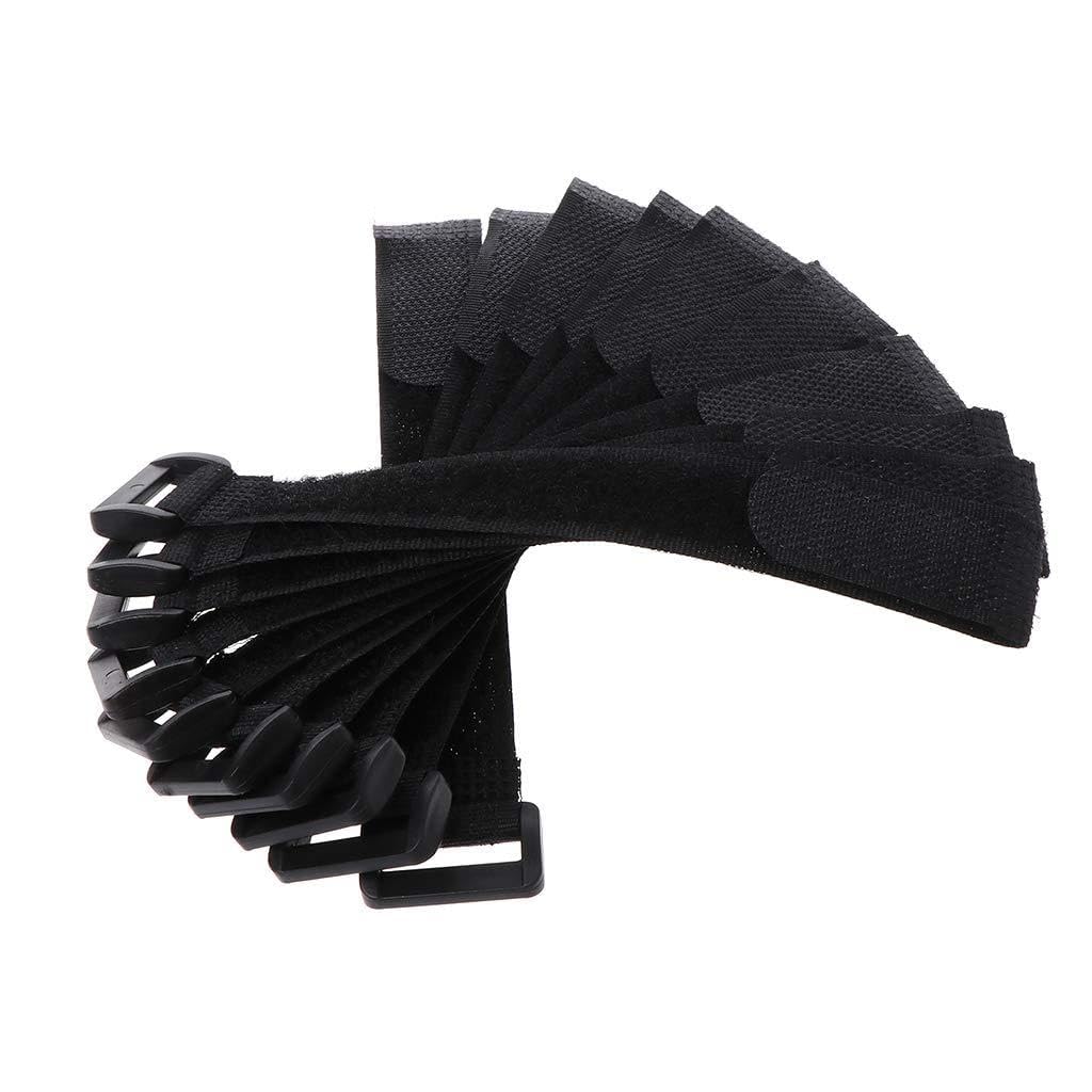 Nawwgy 10 Pcs/Set Fishing Rod Strap Fixing Belt Sticker Elastic Fishing Rod Binding Belt