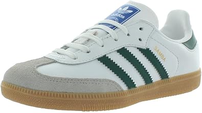 adidas Samba OG Preschool Lifestyle Shoes Cloud White/Collegiate Green/Gum Size 1