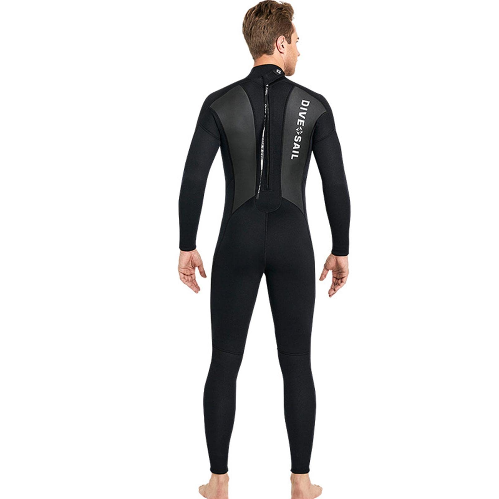 fashionmyday Fashion My Day® Men Women's Full Wetsuit 3mm Surf One Piece Free Dive Men Black XXXL | Wetsuit-picture-41