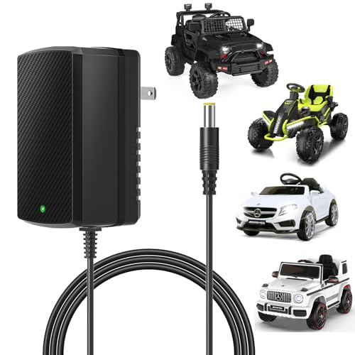 24V Charger for Kids Ride On Car Toys 24 Volt Battery Charger for Wrangler SUV Jeep ATV Mercedes Benz Quad Lamborghini Kidzone Bumper 24 Volt Kid Car Electric Toys Ride On