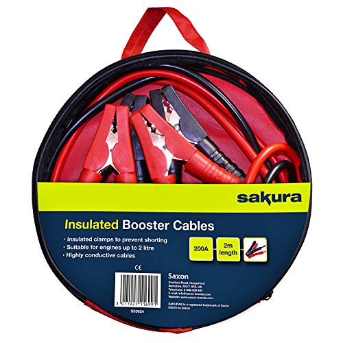 Câbles De Démarrage AA 3m - Pour Voiture Essence/Diesel Jusqu'à 3000cc, Sac De Rangement