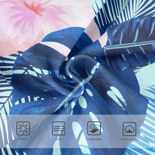 ODAWA Tropical Flowers Blue Monstera Leaves Boys Toddler Underwear, Boy Underwear 2T3