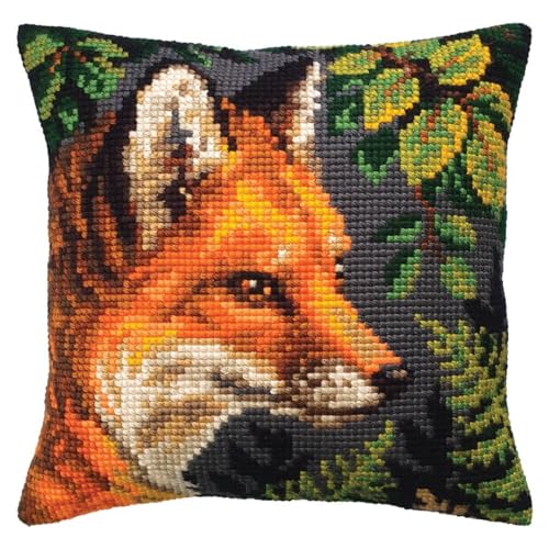Kit de broderie point de croix renard canevas fils coton diagramme Collection d'Art