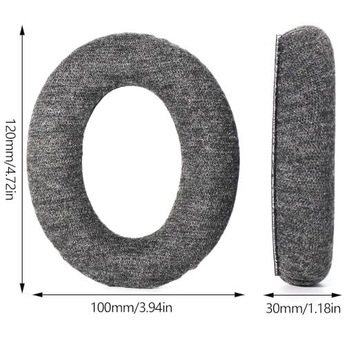 Replacement Ear Pads for Sennheiser HD598 HD560S Headphones - Gray | Fit for Sennheiser HD598CS/598SE/598SR/595/HD599/515/518/HD555/HD558/HD569/579, Linen Cotton Ear Cushions, High-Density Foam miniatura 6
