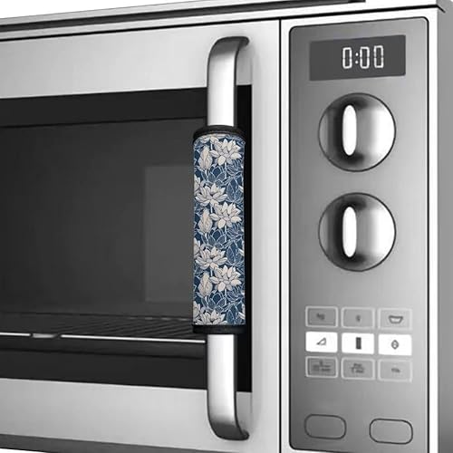 Miniatura 4 de NETILGEN 6 fundas lavables para manijas de puerta de refrigerador, protector antideslizante para nevera, horno, lavavajillas, mantener alejadas de