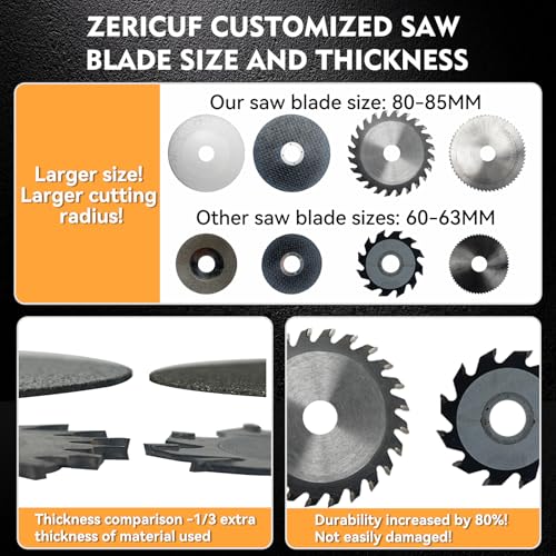 image for Zericuf Mini Table Saw for Crafts[Dual 795 Motors & Switches] Max 200W