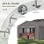 Aoxun Carport 10X20 ft Heavy Duty Carport with Roll-up Windows, Portable Garage Car Canopy with Removable Sidewalls & Doors for Car, Truck, SUV, Boat, Grey
