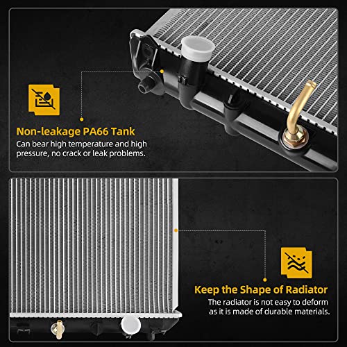 Image of DWVO Radiator Compatible with 1997-2001 Camry 2.2l L4, Compatible with 1999-2001 Solara 2.2L L4 4Cyl DWRD1017