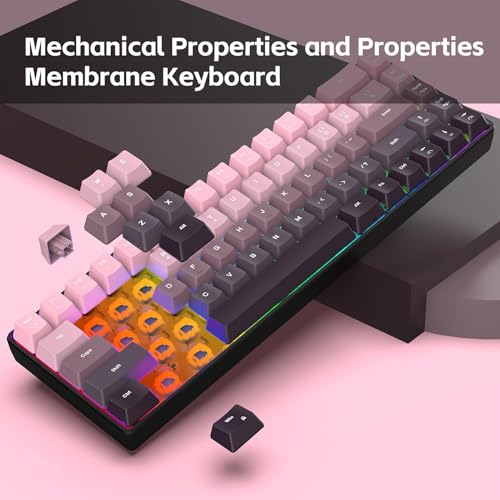 Teclado Mecánico Gamer 68 Keys Conectividad Tipo-C miniatura 3
