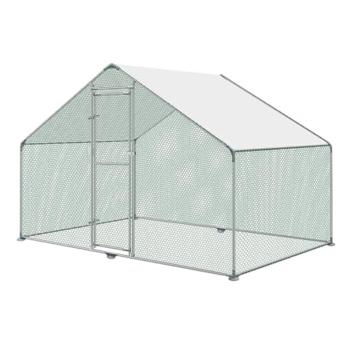 UISEBRT Cage à poulailler 3 x 2 x 2 m – Enclos avec toit en polyéthylène pour volailles, lapins, petits animaux domestiques, chiens (3 x 2 x 2 m)