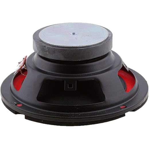 5 Shielded Speaker Woofer Black and Red