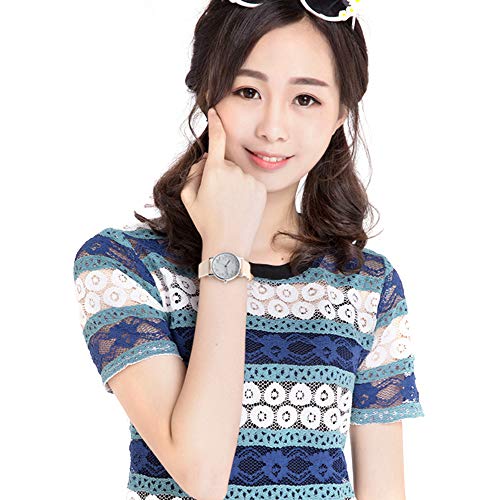 Loijon Animal Dial Palte Projeto Bonito Do Gato Relógio de Pulso Elegante Movimento de Quartzo Pin A