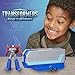 Transformers EarthSpark Optimus Prime Battle Trailer Playset with Action Figure, Lights and Sounds, Electronic Truck Toys for Kids 6 and Up