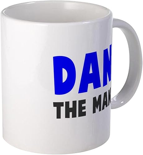 CafePress Dan The Man Mugs - Taza de café de cerámica, taza de té, 11 onzas