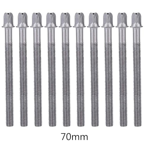 Hyclam 10Pcs Tornillos para Batería Snare y Bass Drum miniatura 5