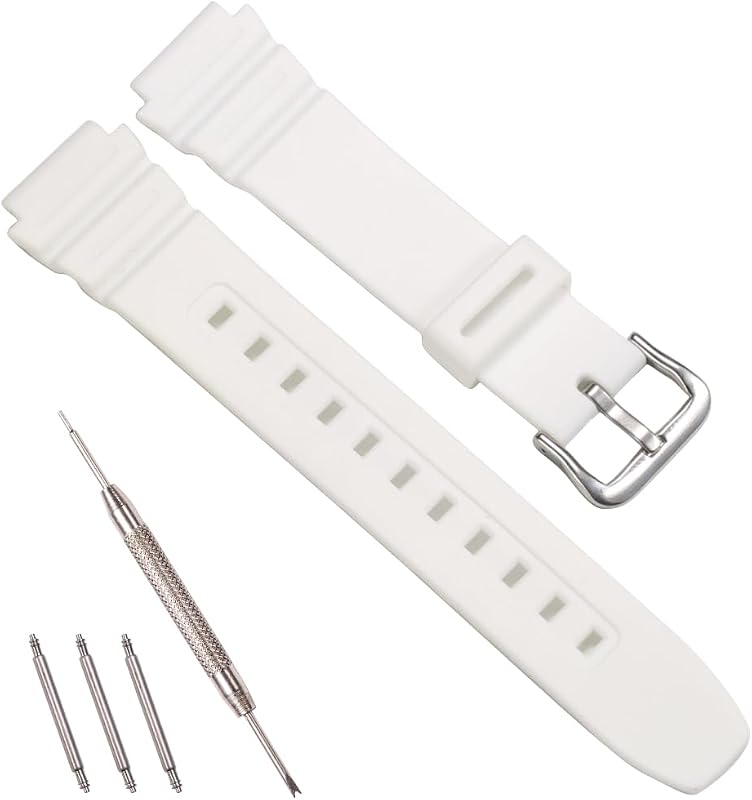 Correa de repuesto de resina Compatible con Casio F-108 AE1000W AE1200 W735H W218H W800H, correa para hombre y mujer, accesorios de reloj de 18mm