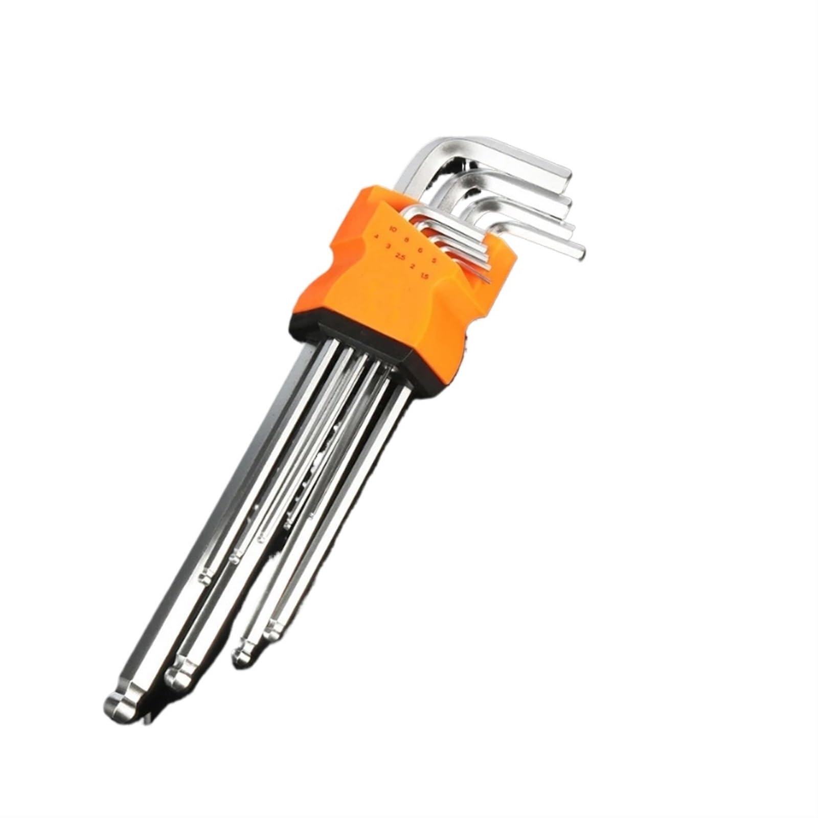Hnulgvi Ball Head 9Pcs L Type Hexagonal Spanner With Flat Head L Type Double-End Screwdriver Hex Wrench Set Allen Key Hexagon Flat Ball Torx Star Head Spanner Hand Tools(Ball Head 9Pcs L)