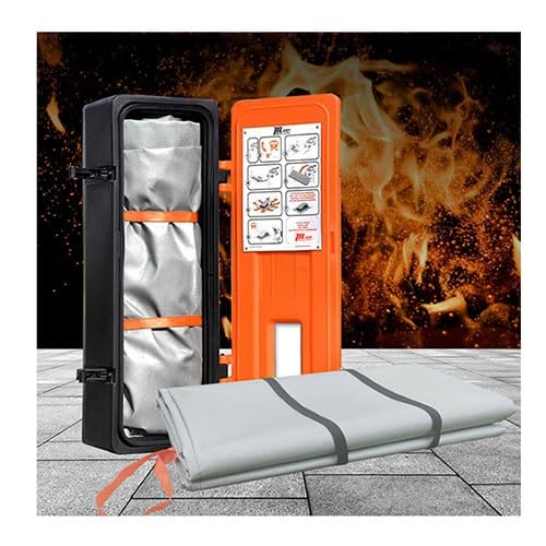 Couverture de sécurité incendie 3 x 4 m au tissage ignifuge haute densité