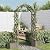 Wooden Arbor Arch with Planter | Wedding Arches Archway for Ceremony Party | Wood Garden Trellis Arbor for Outdoor Patio Bakcyard Yard Lawn Climbing Plants | Solid Firwood 68.9" x 15.7" x 80.3"