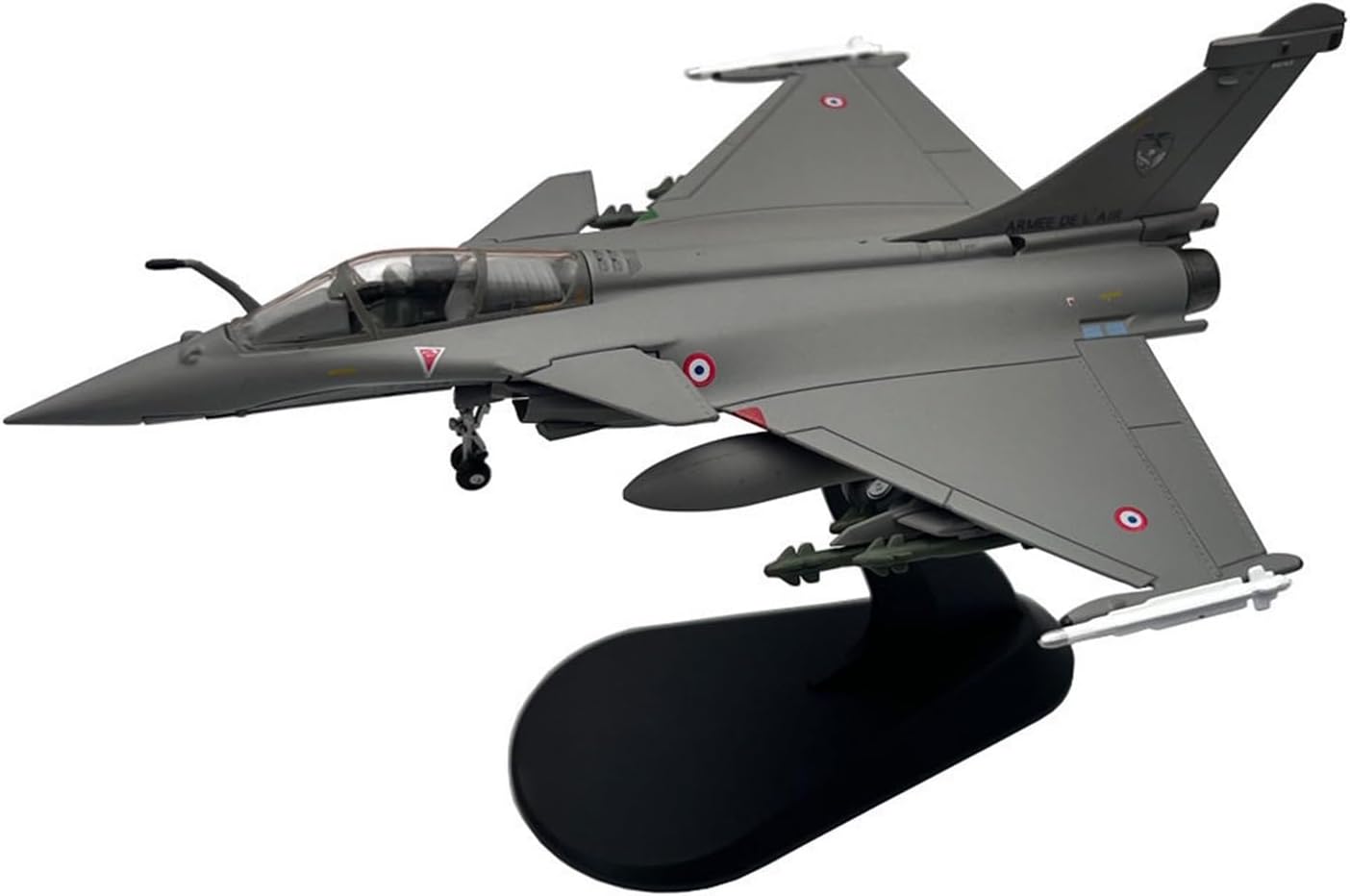 1/100 For Rafale C Fighter Jet Die-Cast Model Static Model Gray Series Decoration Or Collectible Model Building Kit(Gray A)