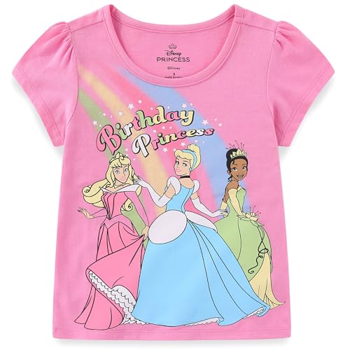 Image of Disney Princess Moana Frozen Birthday Girls T-Shirt for Toddler Big Kids