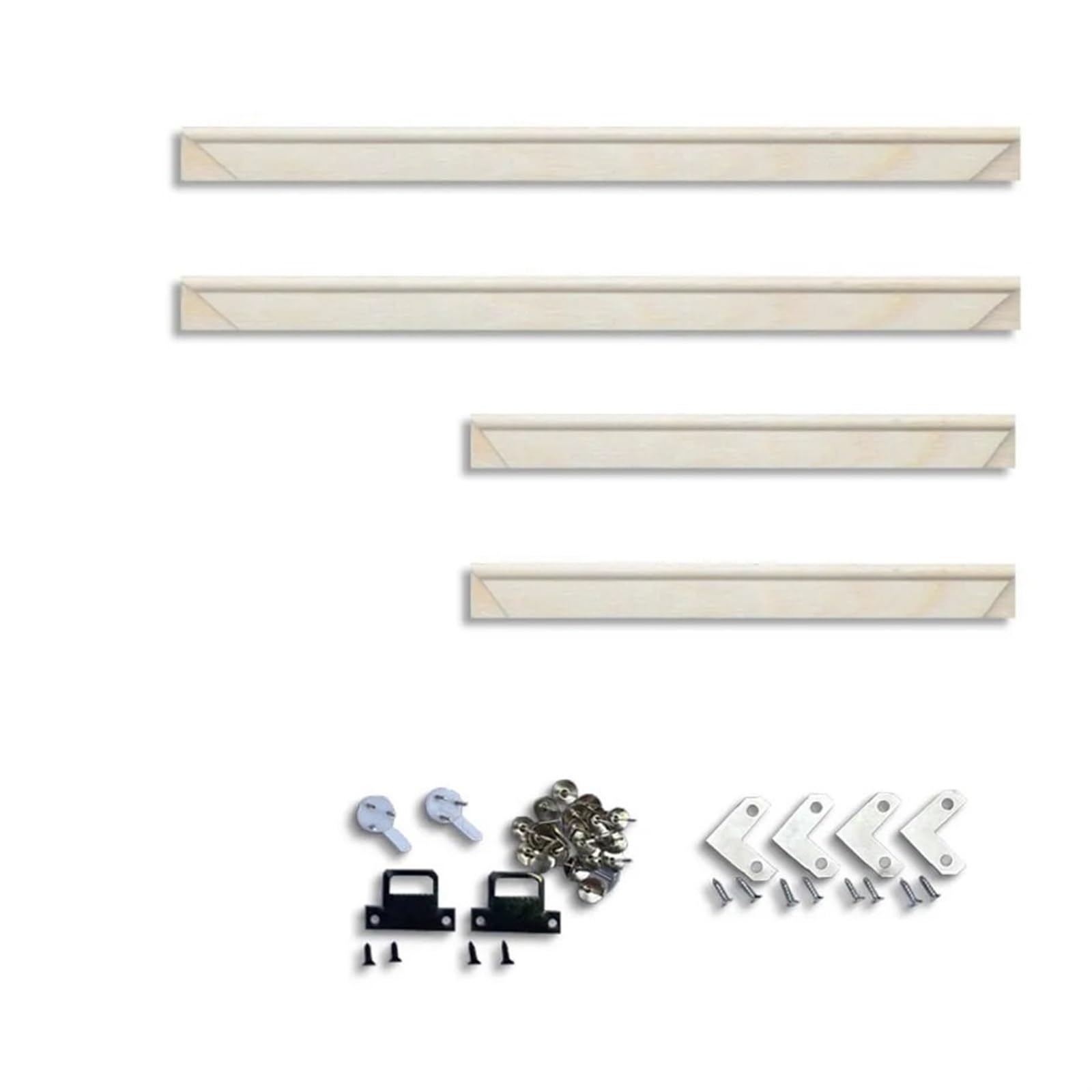 photo frame kits Wood Bars Frame for Canvas Paintings Large Size Photo Kit DIY Wall Picture for crafts party school projects(35x55cm)