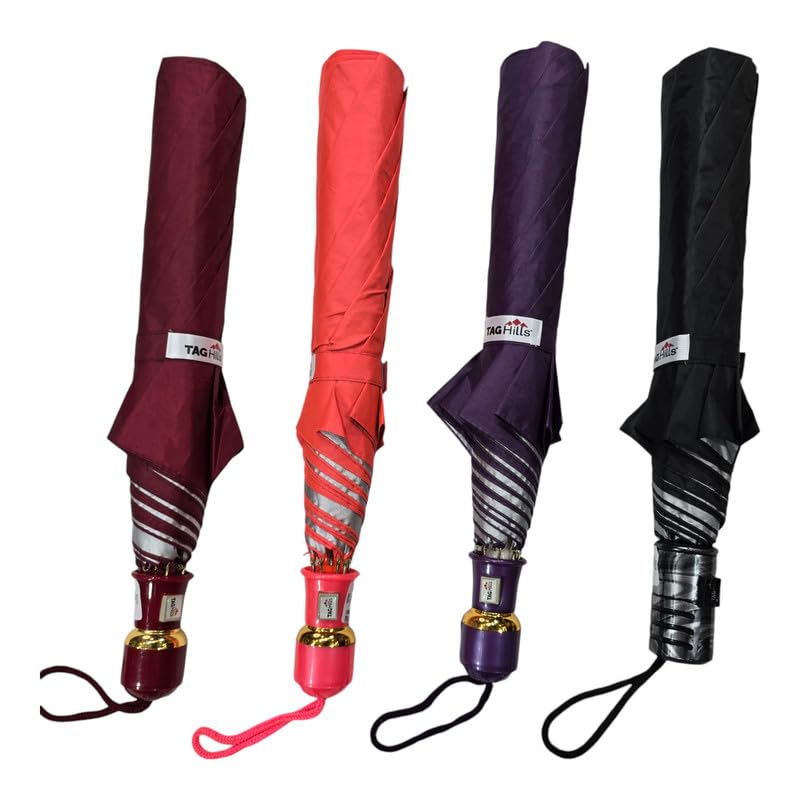 Image of AMBIKA STORES & READYMADES 2 Fold 25 Inch Umbrella for Men & Women | Wind & RainProof Umbrella | Compact Travel Umbrella for Women | Umbrella for Sun Protection, Home Use
