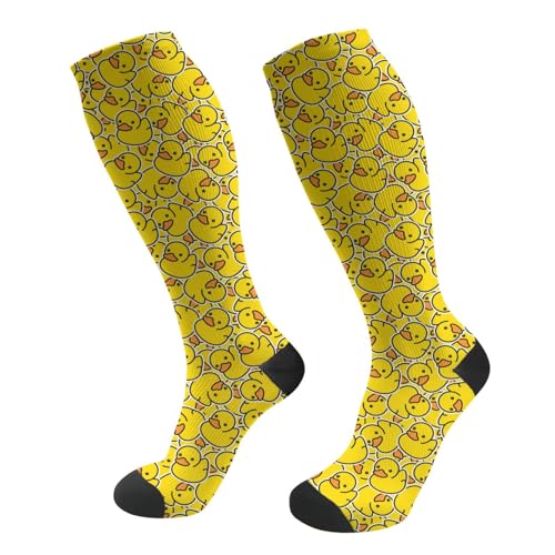 Image of MOLIAN Cute Ducks Compression Socks Women Men Circulation Best Support Stockings for Running Nursing Pregnancy