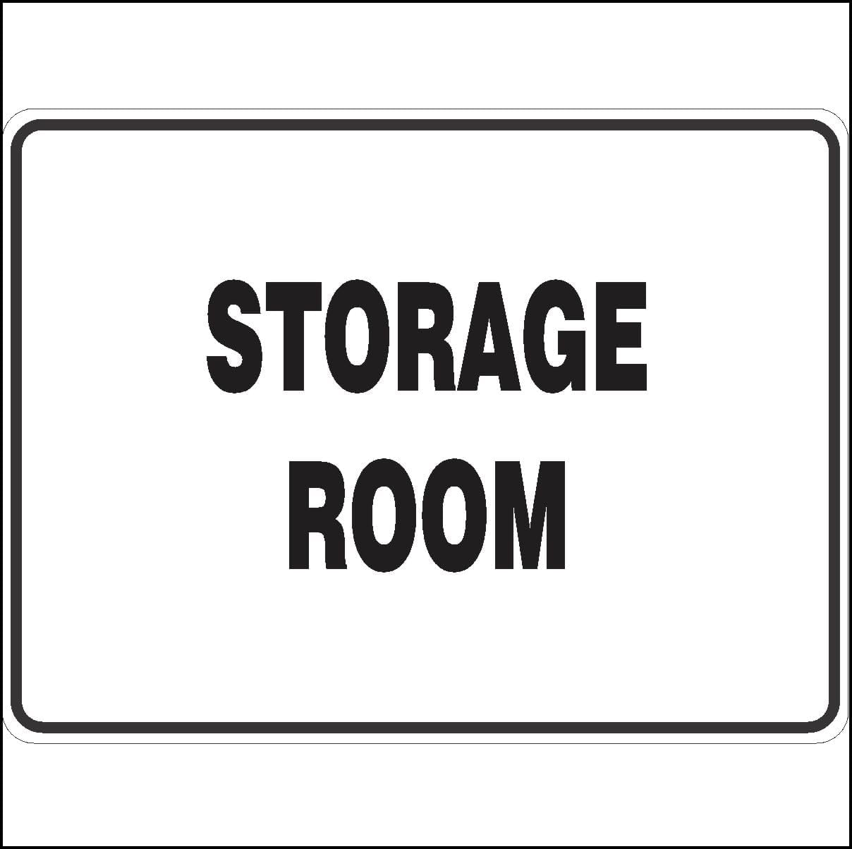 Storage Room Construction Site Signs Metal Tin Sign 8 x 12 inch for Industrial & Commercial