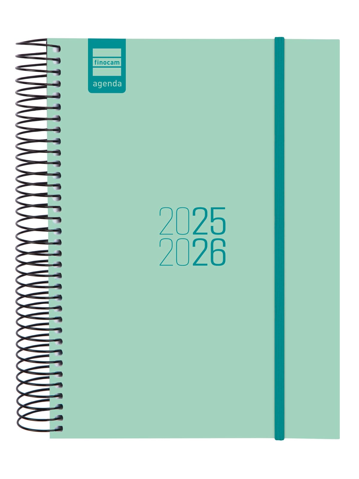 Finocam - Agenda Espir Course 2025 2026 1 Day Page September 2025- August 2026 (12 months) Turquoise Spanish
