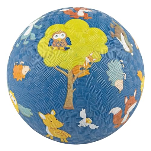 SIGIKID 43086 Kautschuk Ball Wald, blau, bunt, griffig, ab 1 Jahr, Naturkautschuk