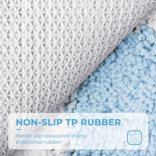 GRANNY SAYS Checkered Blue Bathroom Rug, 32" x 20", Cute Bath Mat by GRANNY SAYS - Used condition - Image 5