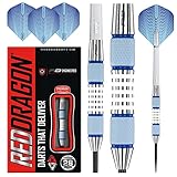 RED DRAGON Stag 28 Gramm Professional Tungsten Darts Set mit Flights und Schäfte