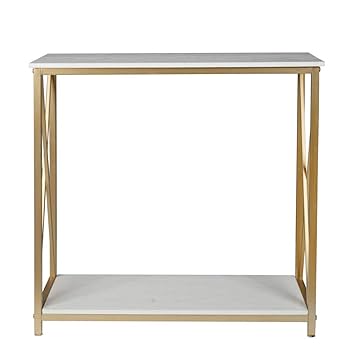 Amazon.com: Goujxcy 30 inch Console Table,2-Tier Sofa Entry