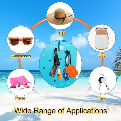 Image of Mity rain Key Holder for Bogg Bag, Accessories for Bogg Bags Original X Large, Insert Charm Carabiner Keychain for Beach Bag