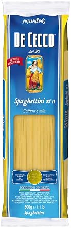 De Cecco Spaghettini n.11 Italian Long Pasta 500g