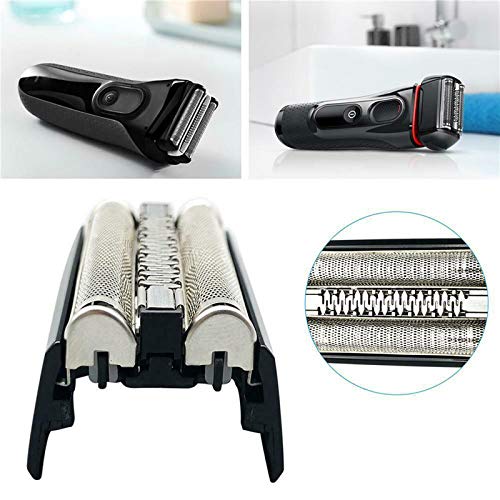 Andoer Substituição da lâmina de barbear e cartucho da cabeça do aparador do aparador para Braun Sér