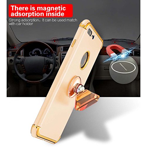 Tverghvad for iPhone 7 Plus Case, Ultra Slim Flexible iPhone 7 Plus Matte Case, Styles 3 in 1 Electroplated Luxury Cover Compatible for iPhone 7 Plus (Gold) - image 6